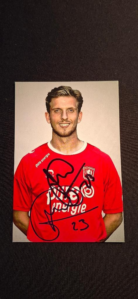 Spelerskaart met handtekening; Van der Heyden # FC Twente, Verzenden, Nieuw, F.C. Twente, Spelerskaart