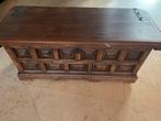 Houten Opbergkist met IJzeren Details, Ophalen, Gebruikt, Minder dan 50 cm
