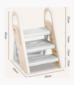 Kinderstoel/Trapje 3 Treden - Kunststof - 65cm Hoog, Ophalen of Verzenden, Nieuw, Overige typen