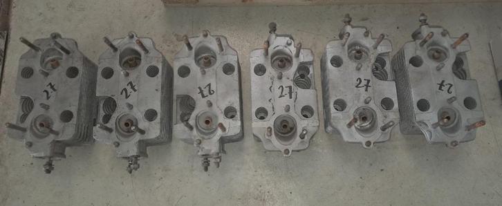 Porsche 911 2.7  6x cilinderkoppen (gebruikt), 1977, Auto-onderdelen, Motor en Toebehoren, Porsche, Nieuw, Ophalen