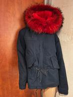 PARKA met mooie bontkraag maat L zgan, Kleding | Dames, Jassen | Winter, Blauw, Maat 42/44 (L), B, Ophalen of Verzenden