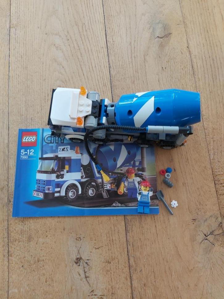 Lego - betonwagen - City - nummer 7990, Kinderen en Baby's, Speelgoed | Duplo en Lego, Zo goed als nieuw, Lego, Complete set, Ophalen of Verzenden