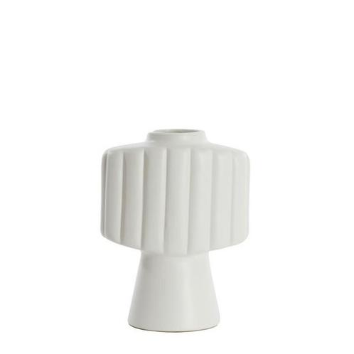 Vaas GANDARA Nieuw Light&Living 28.5 cm, Huis en Inrichting, Woonaccessoires | Vazen, Nieuw, Wit, Minder dan 50 cm, Aardewerk of Porselein
