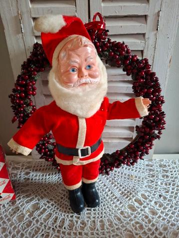 Vintage celluloid kerstman 35 cm beschikbaar voor biedingen