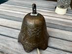 Prachtige grote koperen scheepsbel met Gravures, Antiek en Kunst, Ophalen of Verzenden, Koper