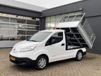 Nissan e-NV200 24kWh Elektrische Kipper Openlaadbak met Airc, Auto's, Stof, Gebruikt, Zwart, Wit