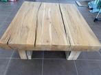 Kmpl. set: Tafel/TV kast/Bijzettafel: blank eiken (massief), Huis en Inrichting, Tafels | Salontafels, Ophalen, Eikenhout, 50 tot 100 cm