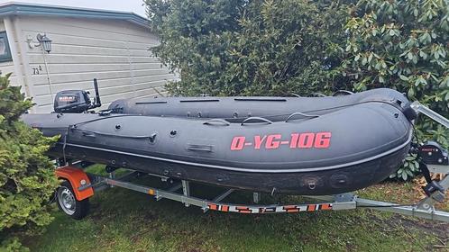 Raptor 470 extreme 15 pk suzuki trailer tent steekstokken, Watersport en Boten, Hengelsport | Karpervissen, Ophalen