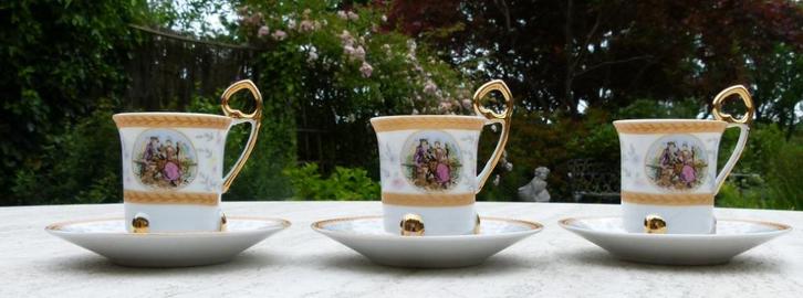 3 x Yamasen Gold Collection Super Mokka / Espresso K + S, Huis en Inrichting, Keuken | Servies, Nieuw, Bord(en), Wedgwood, Aardewerk