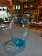 Willem Noyons vaas blauw, Antiek en Kunst, Antiek | Glas en Kristal, Ophalen of Verzenden