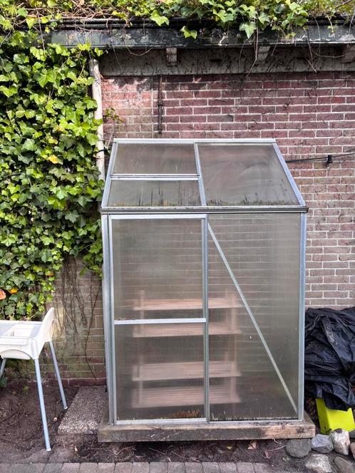 Muurkas tuinkas greenhouse, Tuin en Terras, Kassen, Gebruikt, Muurkas, Aluminium, Polycarbonaat, Ophalen