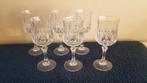 vintage retro 6 Cristal d' Arques Longchamp wijnglazen, Verzenden, Overige materialen, Overige stijlen, Overige typen