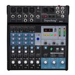 MX8 - Professionele 8-Kanaals DJ Audiomixer - Geluidskaart, Verzenden, Zo goed als nieuw, Instrumentmicrofoon