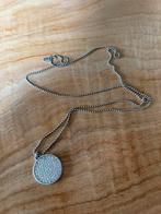 Zinzi ketting 90cm + dubbelzijdige hanger, Ophalen of Verzenden, Zo goed als nieuw, Zilver