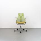 2x Herman Miller Sayl Bureaustoel Groen/Wit - Chroom, Huis en Inrichting, Bureaustoelen, Niet ingevuld, Gaming bureaustoel, Niet ingevuld