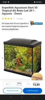 Super fish 50 39 liter aquarium, Gebruikt, Ophalen of Verzenden, Gevuld zoetwateraquarium