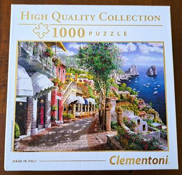 Mooie Clementoni puzzel 1000 stukjes Capri Italy nr:  96501