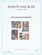 Nederland.   EERSTE DAG BLAD No. 6. NVPH nr. 1232 - 1235, Postzegels en Munten, Postzegels | Eerstedagenveloppen, Nederland, Onbeschreven