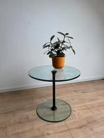 Design bijzettafel model Largo van Peter Draenert, Minder dan 55 cm, Gebruikt, Rond, Glas