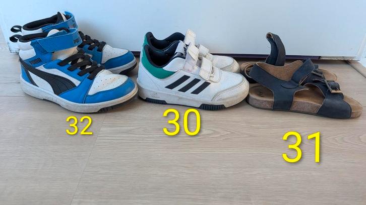 Ik verkoop 3 paar schoenen tegelijkertijd., Kinderen en Baby's, Kinderkleding | Schoenen en Sokken, Gebruikt, Schoenen, Jongen