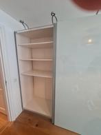 Wit kledingkast, glas deuren, verlichting. Leveren/Monteren, Gebruikt, Met klep(pen), Ophalen of Verzenden, Glas