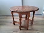Houten bijzettafel inklapbaar, Minder dan 55 cm, Gebruikt, Ovaal, Hout