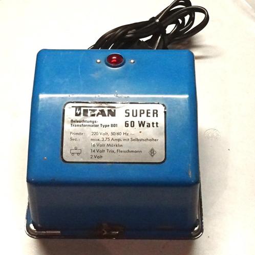TITAN Super Transformator 60 Watt, Hobby en Vrije tijd, Modeltreinen | H0, Gebruikt, Transformator of Voeding, Gelijkstroom of Wisselstroom