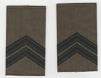 Set rangen epauletten Sergeant-Majoor, Verzamelen, Embleem of Badge, Nederland, Ophalen of Verzenden, Landmacht