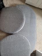 Grijze kussens voor loungeset, Tuin en Terras, Tuinmeubel-accessoires, Ophalen, Zo goed als nieuw