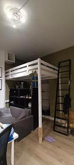 Mooie hoogslaper 140x200, verhoogd met klossen, Huis en Inrichting, Ophalen, Gebruikt, Overige typen