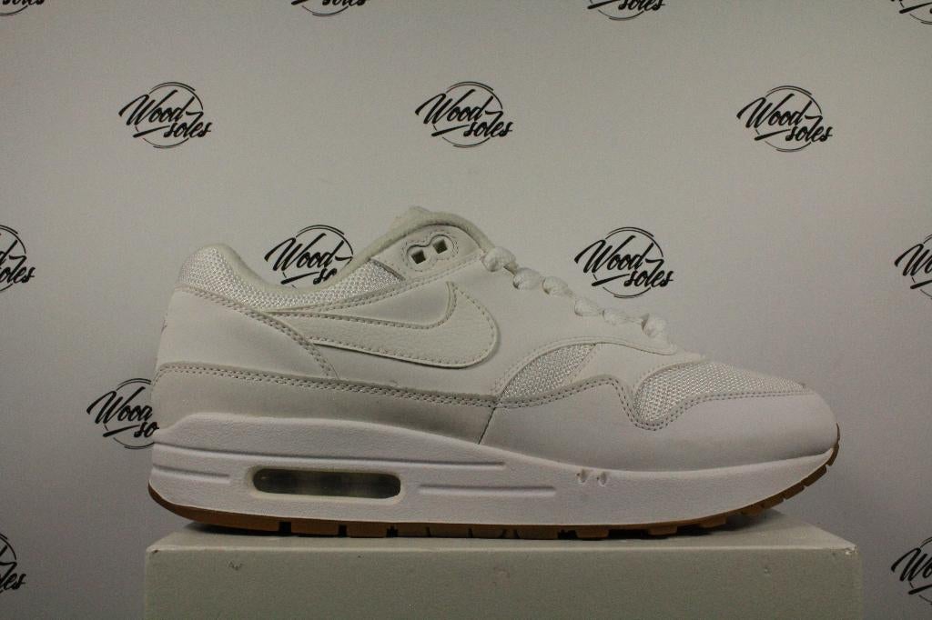Nike Air Max 1 White Gum Sole - 41, Kleding | Heren, Schoenen, -, Verzenden, Wit, -