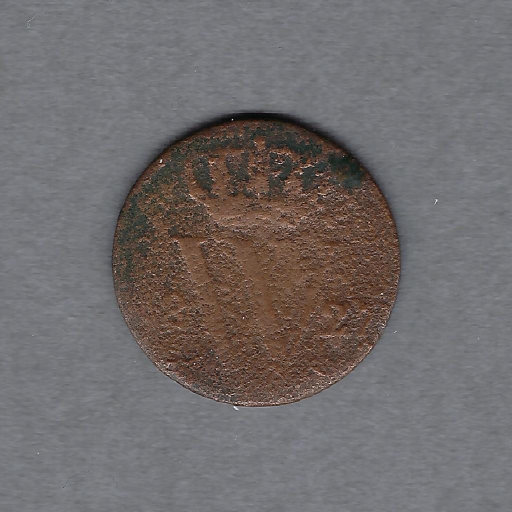 1/2 (halve) cent 1827U Willem I, Postzegels en Munten, Munten | Nederland, Ophalen of Verzenden, Koning Willem I, Overige waardes