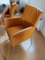 Eetkamerstoelen, Huis en Inrichting, Stoelen, Ophalen, Gebruikt, Overige kleuren, Leer