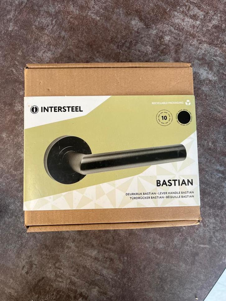 Intersteel Bastian Deurkruk - Nieuw in doos, Doe-het-zelf en Verbouw, Hang- en Sluitwerk, Nieuw, Klink of Kruk, Overige materialen