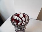 Art Deco Vaas Boheems, rood/kristal, Antiek en Kunst, Ophalen of Verzenden