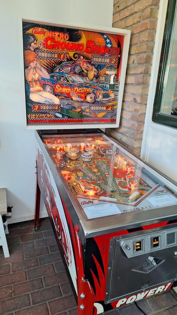 Bally Ground Shaker Flipperkast, Verzamelen, Automaten | Flipperkasten, Gebruikt, Flipperkast, Ophalen