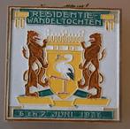 Resedentie wandeltochten 1936. Westraven Cloisonne tegel, Ophalen