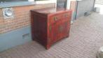 Vintage Chinese kast hout teakhout 93 cm. breed., Huis en Inrichting, Ophalen, Gebruikt, 1 of 2 laden, 50 tot 100 cm