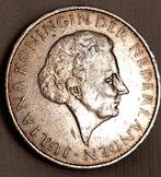 Juliana 1 Gulden 1962 Suriname, Postzegels en Munten, Munten | Nederland, 1 gulden, Koningin Juliana, Verzenden, Zilver