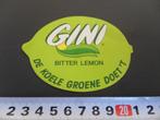 sticker gini bitter lemon de koele groene doet 't *, Verzamelen, Ophalen, Zo goed als nieuw, Bedrijf of Vereniging