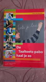 De Taaltoets-pabo haal je zo, Boeken, Zo goed als nieuw, HBO, Ophalen of Verzenden, Alpha