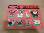 Houten boerderij puzzel, Ophalen, Minder dan 10 stukjes, Zo goed als nieuw