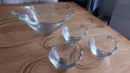 Prachtige set met dessertschaaltjes, Nieuw, Ophalen of Verzenden, Effen, Glas