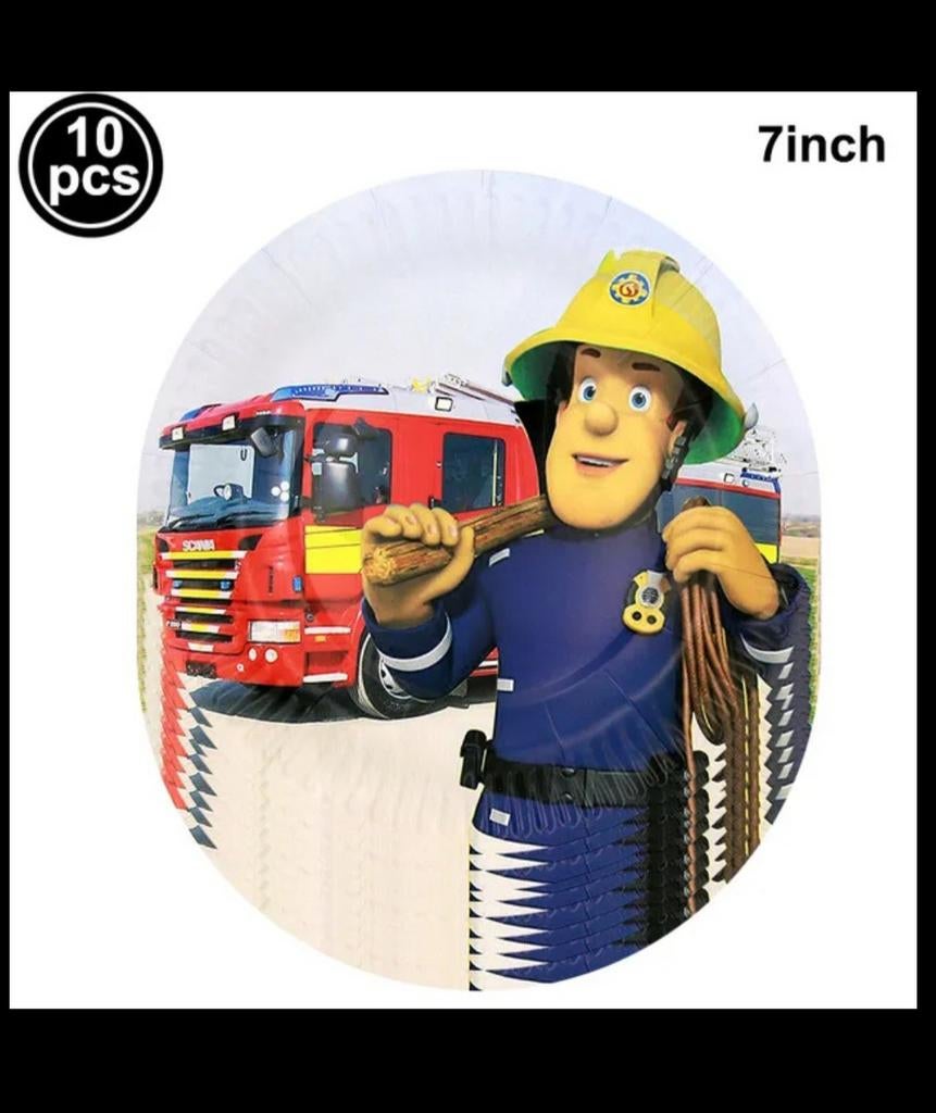 Brandweerman Sam Thema Feestartikelen, Ophalen, Nieuw, Feestartikel, Verjaardag