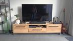 TV meubel eikenhout look 185b x 40d x 44h cm, 150 tot 200 cm, Minder dan 100 cm, 25 tot 50 cm, Industrieel