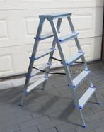 Alumexx dubbele trap 5 treden, Doe-het-zelf en Verbouw, Ladders en Trappen, Nieuw, Trap, Opvouwbaar of Inschuifbaar, Minder dan 2 meter