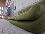 Jaren 80 Vintage Groene Bank | Space Age Sofa 3 zits, Gebruikt, 100 tot 125 cm, Driepersoons, Ophalen of Verzenden