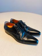 Santoni leren herenschoenen maat 42.5 (8.5 UK), Kleding | Heren, Schoenen, Ophalen of Verzenden, Gedragen, Zwart