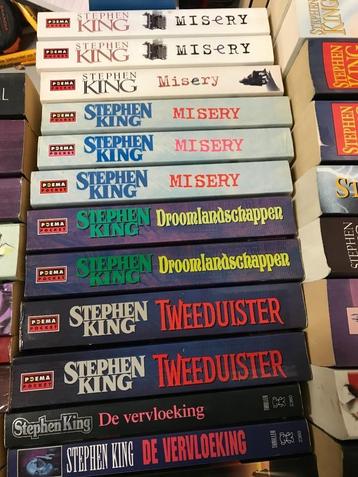 T.K. 9 Boeken en nog 9 Pockets van Stephen King zie lijst beschikbaar voor biedingen