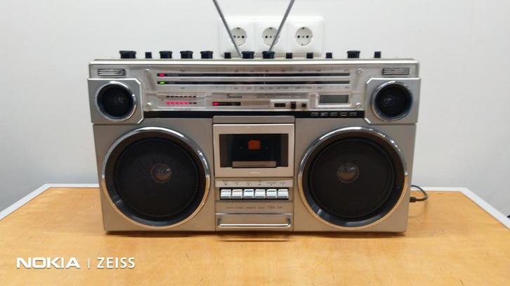 Zeldzame Gracia Boombox Radio Cassette Recorder jaren 70/80, Audio, Tv en Foto, Radio's, Gebruikt, Transistorradio, Ophalen of Verzenden
